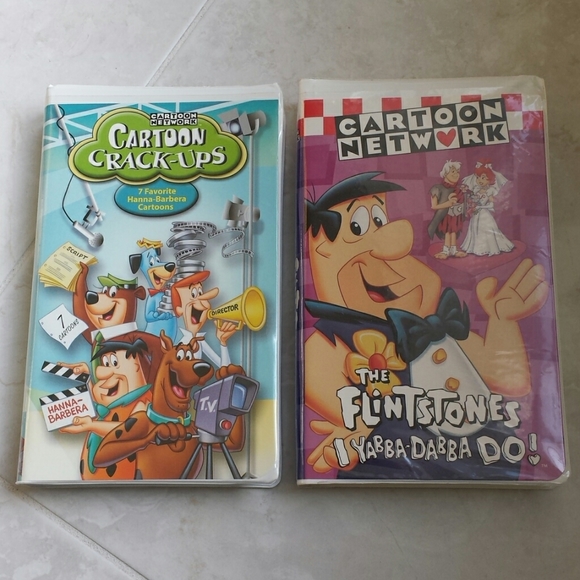 HannaBarbera Media The Flintstones And Cartoon Crackups Vhs Tapes Poshmark